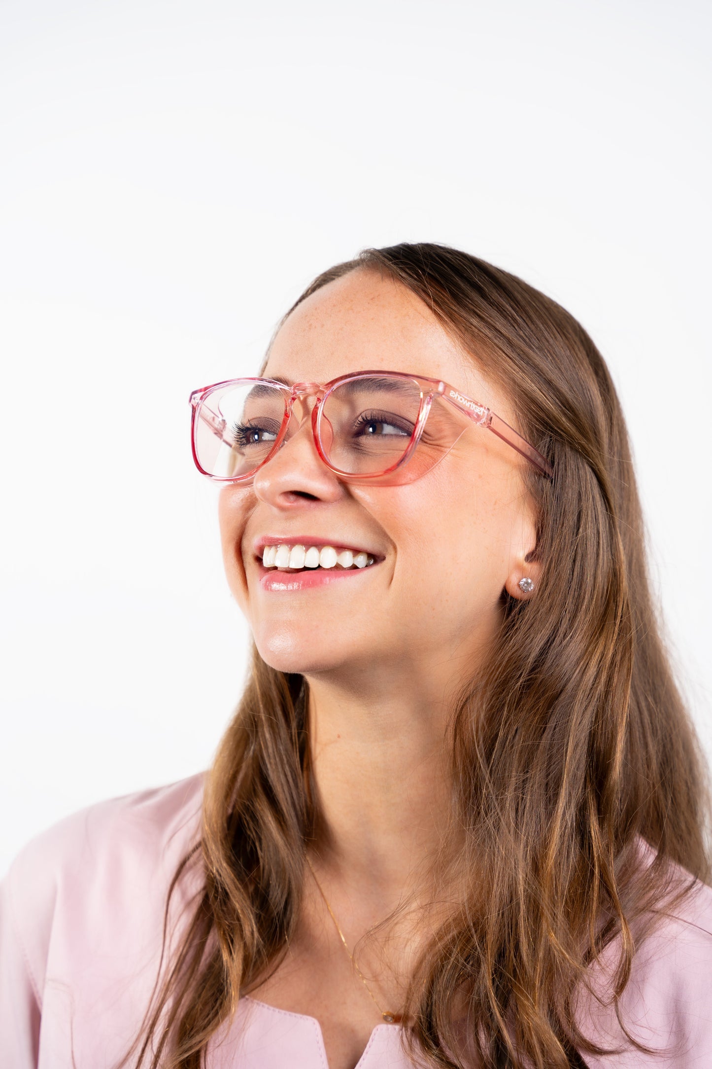Toothworks Glasses - Pink - Free Shipping