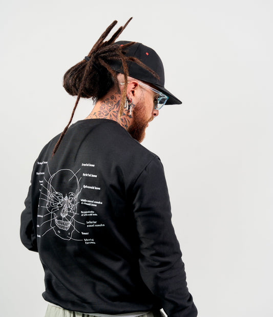 "Anatomy" Black  Sweatshirt - Envio Gratis