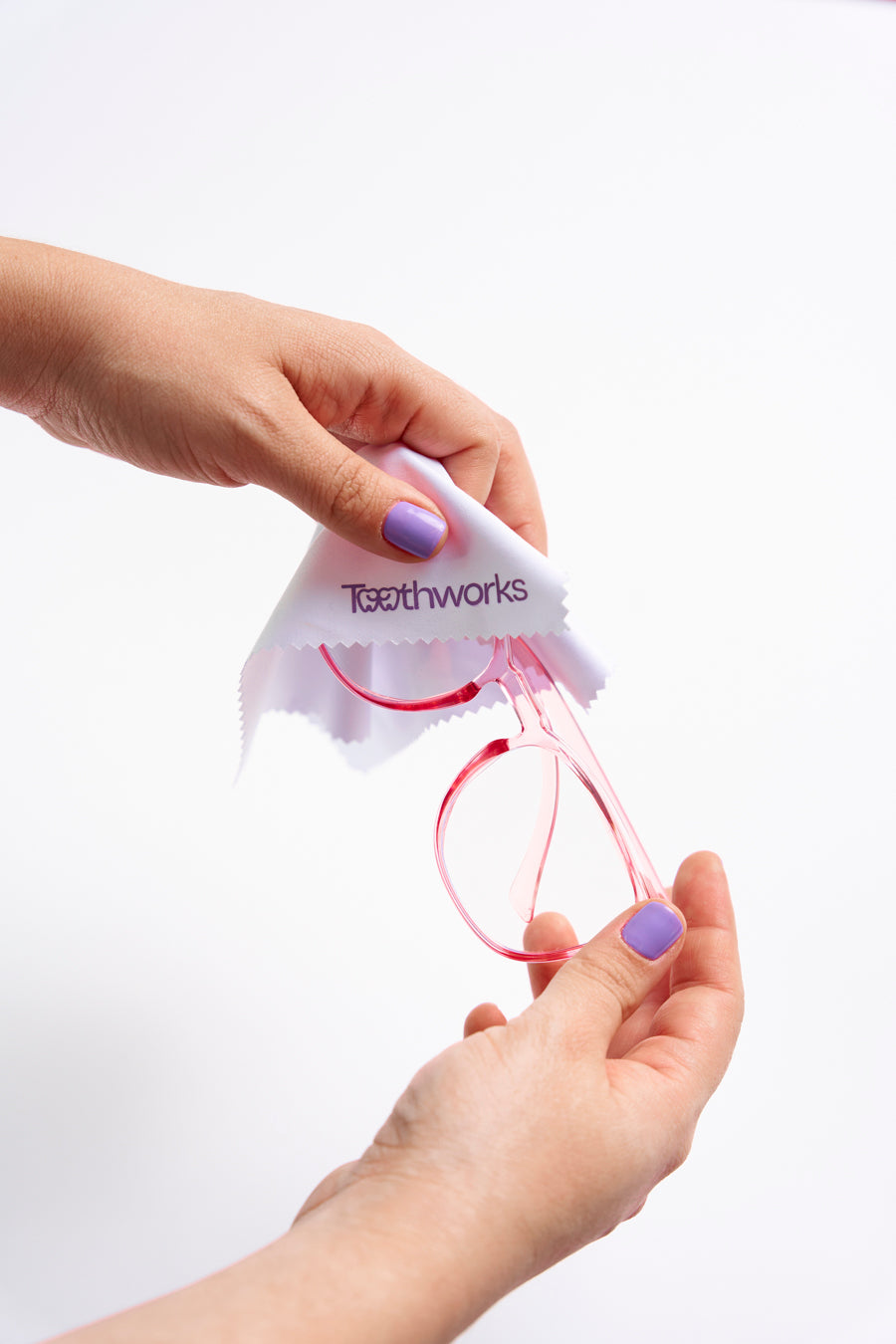 Toothworks Glasses - Pink - Free Shipping